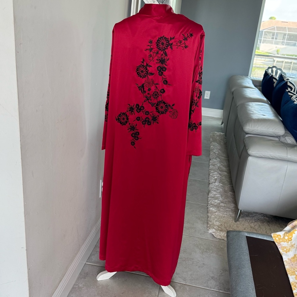 Cabernet Red Long Sleeve Nightgown